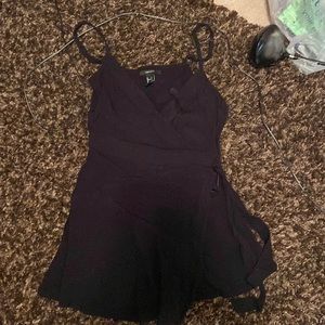black romper looks like dress from front